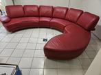 Canapé en cuir rouge Willi Schillig 6 places, Ophalen, Gebruikt, Hoekbank, 300 cm of meer