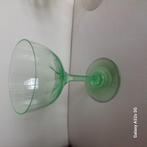 Green Vaseline champagneglas circa 1880, Ophalen of Verzenden