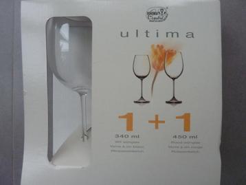2 wijnglazen Ultima (Bohemia Crystal). beschikbaar voor biedingen