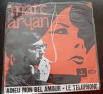 Vinyl 45trs- Marc aryan- adieu mon bel amour, Utilisé, Enlèvement ou Envoi