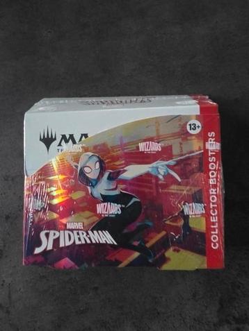 Spider man magic the gathering (mtg) collector boosterbox beschikbaar voor biedingen