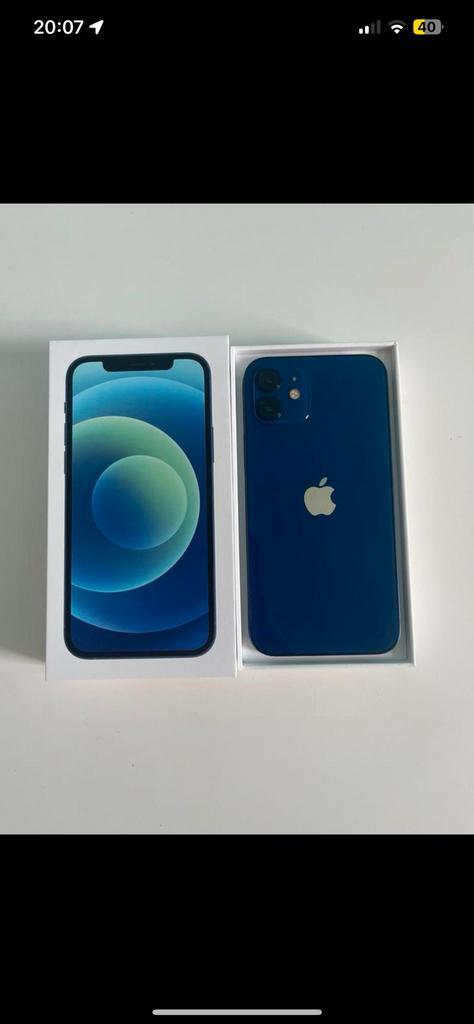 iPhone 12 64GB | Blue | Batterij 88% | Incl. Doos, Telecommunicatie, Mobiele telefoons | Apple iPhone, Zo goed als nieuw, 64 GB