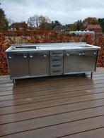 keukenmeubel metos in inox, Ophalen, Gebruikt, Staal of Inox, Overige kleuren