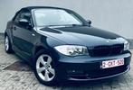 BMW 118i CABRIO SPORTPAKKET 2009, Auto's, Zwart, Cabriolet, Blauw, Leder