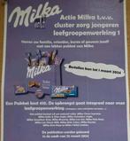 Milka chocola 🍫 verkoop t.v.v. van onze leefgroep, Comme neuf, Publicité, Enlèvement, Avec cadre