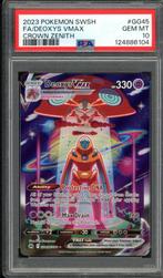 Deoxys VMAX PSA 10 - GG45/GG70 - Crown Zenith 2023, Hobby en Vrije tijd, Verzamelkaartspellen | Pokémon, Ophalen of Verzenden