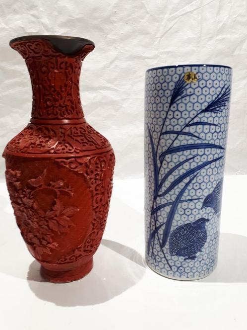 2 Japanse vazen, Antiek en Kunst, Antiek | Vazen, Ophalen of Verzenden