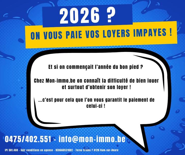On paie vos loyers impayés !, Immo, Huizen te huur, Provincie Henegouwen