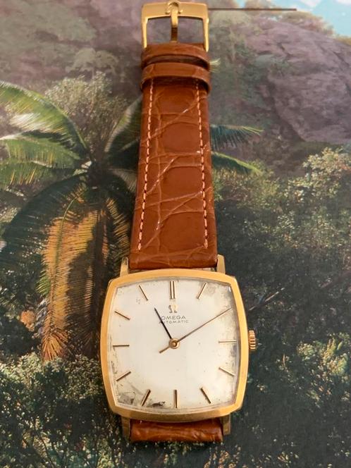 Vintage Omega Automatic, Handtassen en Accessoires, Horloges | Antiek, Omega, Goud, Ophalen of Verzenden