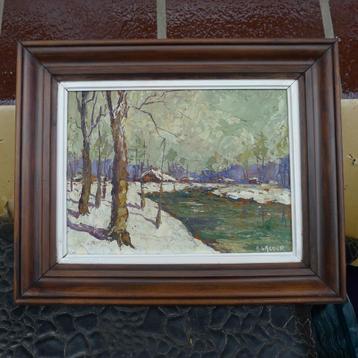 HSP Armand LACOUR Paysage de neige beschikbaar voor biedingen