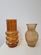 2 glazen vazen, Antiek en Kunst, Ophalen of Verzenden
