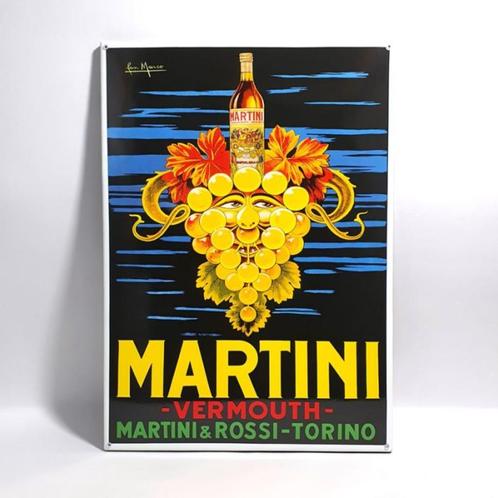 Martini rossi vermouth emaille reclame bord en andere borden, Verzamelen, Merken en Reclamevoorwerpen, Zo goed als nieuw, Reclamebord