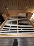 Kingsize bed, 2 boxsprings, 2 nachtkastjes, Huis en Inrichting, Slaapkamer | Bedden, Ophalen, Verstelbaar, Beige, Tweepersoons