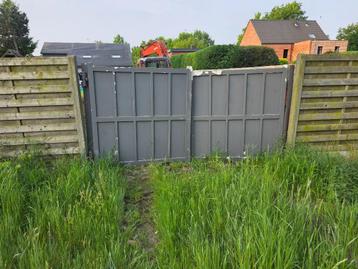Metalen tuinpoort, Ophalen, Gebruikt, Staal, 200 cm of meer