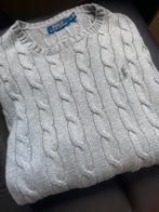 Ralph lauren cable trui licht grijs, Verzenden, Zo goed als nieuw, Grijs