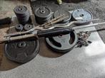 Gewichten + bars/dumbells, Sport en Fitness, Ophalen, Gebruikt, Dumbbell