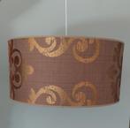 Ronde hanglamp, Ophalen, Gebruikt, Rond, Bruin