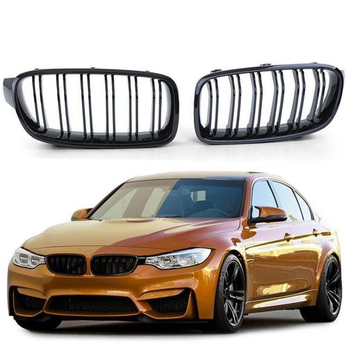 BMW 3 serie F30 F31 grille hoogglans zwart dubbele spijl, Auto-onderdelen, Carrosserie, BMW, Voor, Nieuw, Verzenden