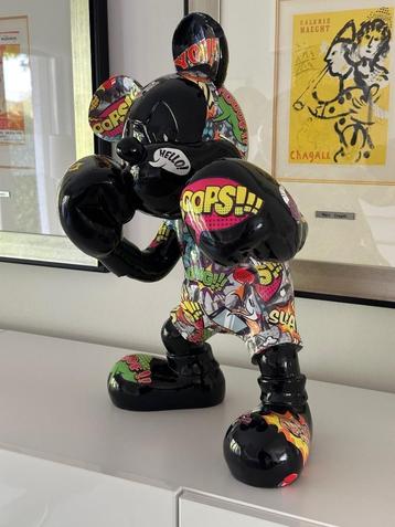 Kunstbeeld Mickey Boksend Boxer Pop Art Motief beschikbaar voor biedingen