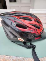 Bell rood met zwarte fietshelm, Fietsen en Brommers, Fietsaccessoires | Fietshelmen, Jongen of Meisje, Overige maten, Ophalen of Verzenden