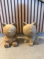 2 statues de chats en terre cuite, Ophalen, Zo goed als nieuw