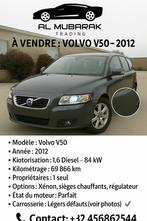Volvo V50 70.000 km!!!, Auto's, Euro 5, Zwart, Start-stop-systeem, Leder