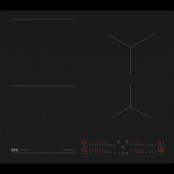 AEG TI64IB1BIZ inductiekookplaat, Elektronische apparatuur, Kookplaten, Nieuw, Inbouw, Inductie, 4 kookzones, Energieklasse A of zuiniger
