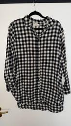 Geruit wit-zwart tuniek maat 46 van H&M, Ophalen of Verzenden, Zo goed als nieuw, Maat 46/48 (XL) of groter, Wit