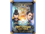 Concertposter: Dimitri Vegas & Like Mike, Rechthoekig Staand, Deurposter of groter, Ophalen of Verzenden, Zo goed als nieuw