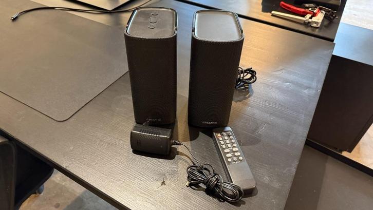 Creative T100 computer speakers, Computers en Software, Pc speakers, Zo goed als nieuw, Audiokanaal 2.0, Ophalen of Verzenden
