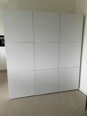 Te koop: 3 IKEA Besta kasten - wit beschikbaar voor biedingen