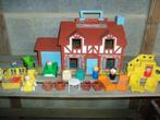 FISHER PRICE Vintage bruin huisje met héél véél gerief erbij, Kinderen en Baby's, Speelgoed | Fisher-Price, Speelset, Gebruikt