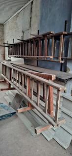 Houten ladder, Doe-het-zelf en Bouw, Ophalen, Gebruikt, Ladder, 4 meter of meer