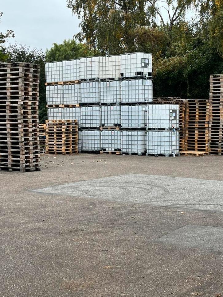 Ibc tonnen 1000L, Doe-het-zelf en Bouw, Kratten en Dozen, Zo goed als nieuw, Ophalen