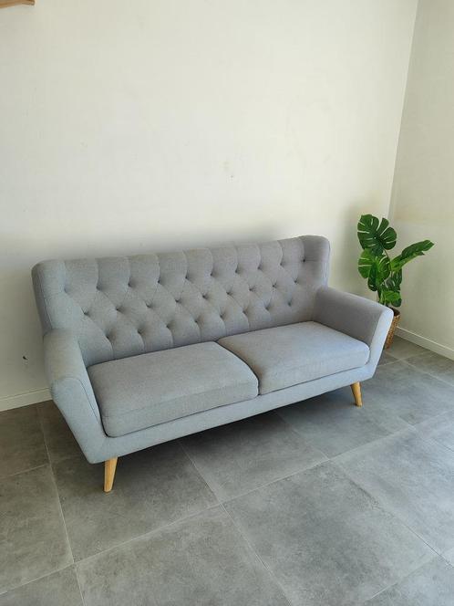 Driezit in Scandinavische stijl, Huis en Inrichting, Fauteuils, Zo goed als nieuw, Kunststof, Ophalen