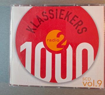 5cd box. 1000 Klassiekers.  Vol. 9. Radio 2. beschikbaar voor biedingen