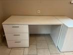 Bureau blanc, bon état, Enlèvement, Utilisé, Bureau