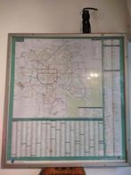 grand panneau d'affichage STIB plan 2022 transport, Ophalen of Verzenden
