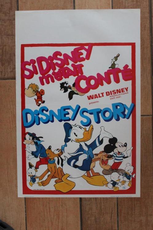 filmaffiche The Walt Disney Story 1973 filmposter, Verzamelen, Posters, Zo goed als nieuw, Film en Tv, A1 t/m A3, Rechthoekig Staand