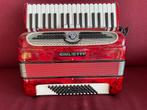 Kleine italiaanse Giulietti accordeon . 72 bas . Licht ., Gebruikt, 72-bas, Met riemen, Toetsaccordeon