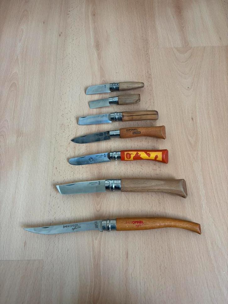 Lot de couteaux de poche Opinel, Collections, Stylos, Comme neuf, Enlèvement ou Envoi