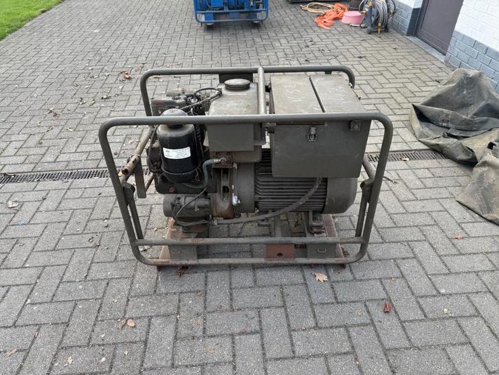 Stroomgroep met hatz motor 2.5 kW, 1 fase, 230 V, 50 Hz, Doe-het-zelf en Bouw, Aggregaten, Gebruikt, Dieselolie, 5 tot 10 kVA