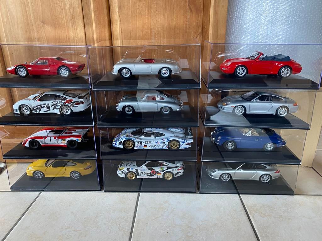 Porsche 1/18, Minichamps, AUTOart, Norev,..., Hobby & Loisirs créatifs, Voitures miniatures | 1:18, Comme neuf, Voiture, Autoart