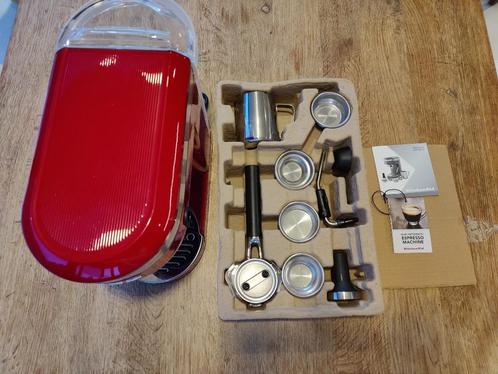 KITCHENAID ARTISAN EMPIRE RED 5KES6503EER - ESPRESSOMACHINE, Elektronische apparatuur, Koffiezetapparaten, Nieuw, Gemalen koffie