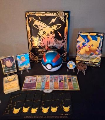 Leuke pikachu verzameling met hele mooie map. beschikbaar voor biedingen
