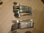cuillers +fourchettes métal argenté Wiskemann poinçon 84, Huis en Inrichting, Ophalen of Verzenden, Gebruikt