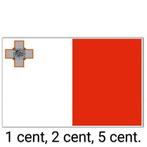 Pièces de 1 cent, 2 cent et 5 cent de 2008 à 2024 de Malte., 1 centime, Enlèvement ou Envoi, Monnaie en vrac, Argent