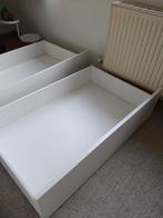 4 IKEA Malm bedlades in prima staat, Huis en Inrichting, Ophalen, Zo goed als nieuw, Wit