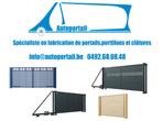 Portail alu/acier sur mesure – Pose pro en Wallonie, Tuin en Terras, Tuinpoorten, Ophalen, Nieuw, Staal