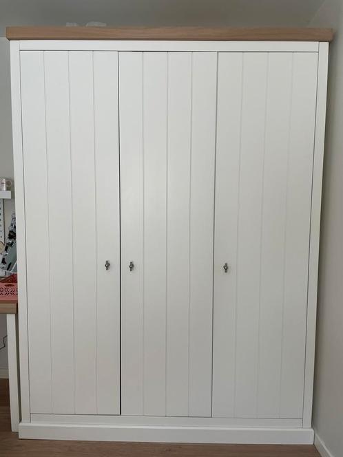Cruz kleerkast De Boomhut 3-deurs wit mdf/massief, Huis en Inrichting, Kasten | Kleerkasten, 200 cm of meer, 150 tot 200 cm, 50 tot 75 cm